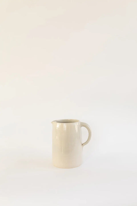 Handcrafted Stoneware Serving Pitcher – Durable Lead-Free Ceramic, 9 Inch Gallon & 7.5 Inch Half Gallon | Made in USA Millstream Home  Pottery
