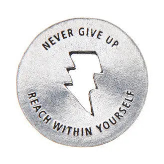 Handcrafted Strength Blessing Ring Charm 1.25 Inch – Inspirational Pewter Token | Made in USA Whitney Howard Designs  Blessing Ring