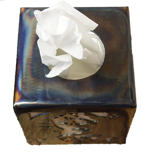 Handcrafted Sun and Moon Tissue Box Cover – Artistic Home Accent Decor | Made in USA Knights Home Decor  item