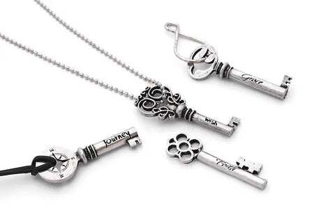 Handcrafted Teacher Key Charm – Inspirational Pewter Pendant by Whitney Howard Designs | Made in USA Whitney Howard Designs  Keys