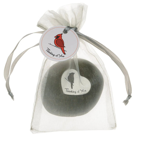 Handcrafted Thinking of You Memorial Stone – 3 Inch River Rock Keepsake | Whitney Howard Designs Made in USA Whitney Howard Designs  Rock Garden