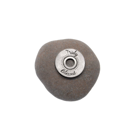 Handcrafted Truly Blessed Meditation Stone – Natural River Rock Mindfulness Gift | Whitney Howard Designs Made in USA Whitney Howard Designs  Meditation Stones