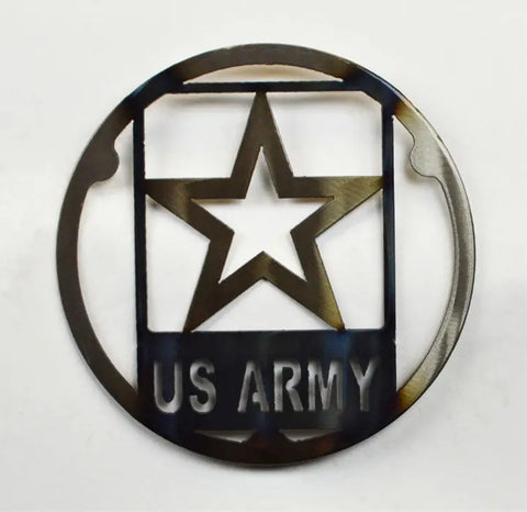 Handcrafted US Army Trivet – Military Kitchen Decor – Heat Treated Metal | Veteran Owned | Made in USA Knights Home Decor  item