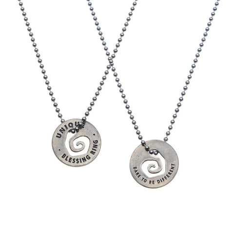 Handcrafted Unique Blessing Ring Charm – Recycled Pewter Inspirational Token | Made in USA, Quarter Size Motivational Keepsake Whitney Howard Designs  Blessing Ring