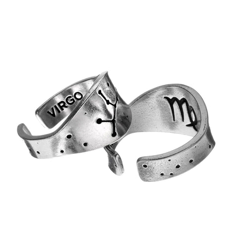 Handcrafted Virgo Zodiac Ring – Eco-Friendly Recycled Pewter – American Made Celestial Jewelry | Made in USA Whitney Howard Designs  Zodiac Rings