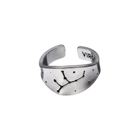 Handcrafted Virgo Zodiac Ring – Eco-Friendly Recycled Pewter – American Made Celestial Jewelry | Made in USA Whitney Howard Designs  Zodiac Rings