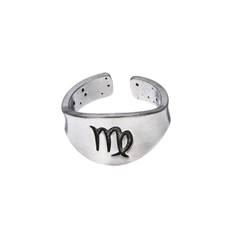 Handcrafted Virgo Zodiac Ring – Recycled Lead-Free Pewter Astrology Jewelry | Made in USA Whitney Howard Designs  Zodiac Rings
