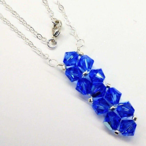 Handcrafted Wire Woven Crystal Bar Necklace – Swarovski Rock Candy Pendant | Made in USA Alexa Martha Designs  Necklace