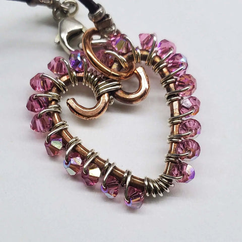 Handcrafted Wire Wrapped Crystal Heart Necklace – Montana Artisan Jewelry | Made in USA Alexa Martha Designs  Necklace