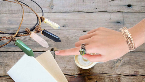 Handcrafted Wire Wrapped Pointed Crystal Necklace – Vegan Friendly | Made in Montana USA Alexa Martha Designs  Pendant