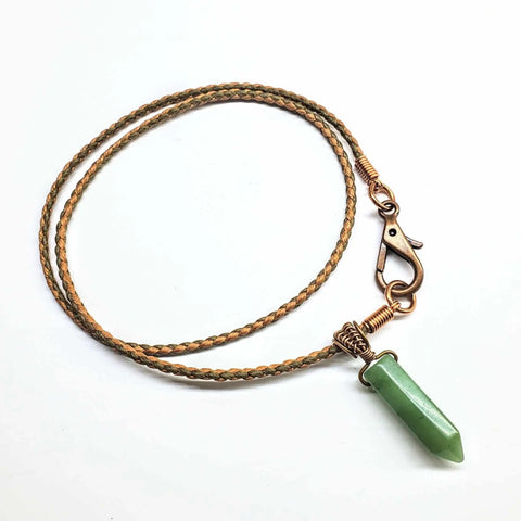Handcrafted Wire Wrapped Pointed Crystal Necklace – Vegan Friendly | Made in Montana USA Alexa Martha Designs  Pendant