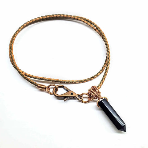 Handcrafted Wire Wrapped Pointed Crystal Necklace – Vegan Friendly | Made in Montana USA Alexa Martha Designs  Pendant