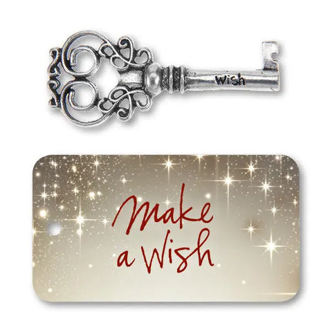 Handcrafted Wish Key Charm Necklace – Recycled Lead-Free Pewter Accessory | Made in USA Whitney Howard Designs  Keys