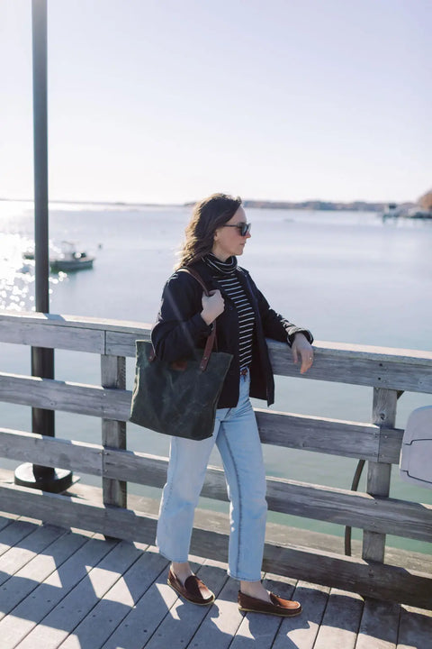 Handcrafted Women’s Leather Slippers Lined With Rabbit Fur – Winter Harbor Comfort | Made in USA Rogue Industries  Footwear