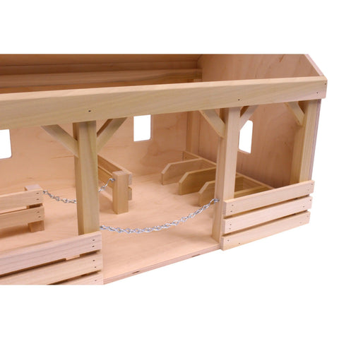 Handcrafted Wooden A-Frame Barn Toy 20 Inch With Hay Loft – Amish Made Farm Playset | Made in USA Amish Toy Box  Wooden Toys,Everything Farming