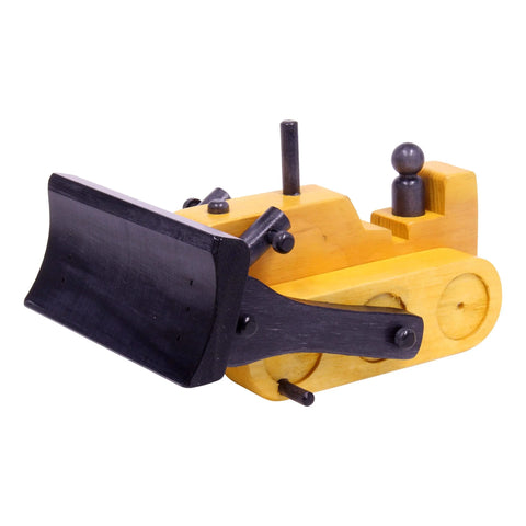 Handcrafted Wooden Bulldozer Toy 8 Inch – Sustainable Kids Construction Play | Made in USA Amish Toy Box  Wooden Toys