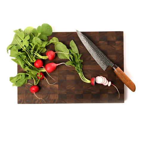 Handcrafted Wooden Cutting Board | Solid Walnut End Grain | Made in USA by Words with Boards Words with Boards 