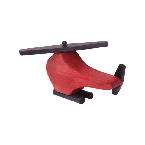 Handcrafted Wooden Helicopter Toy – Spinning Rotors | Child-Safe Finish | Made in USA Amish Toy Box  Toy