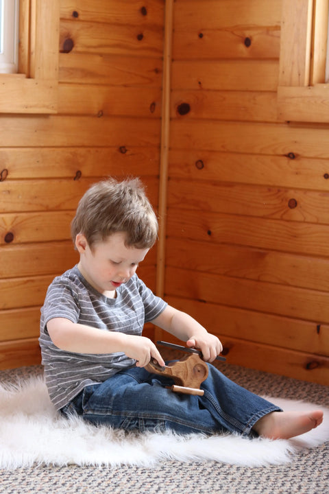 Handcrafted Wooden Helicopter Toy – Spinning Rotors | Child-Safe Finish | Made in USA Amish Toy Box  Toy