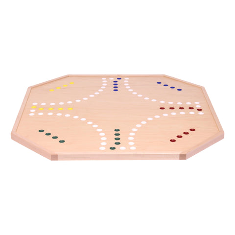 Handcrafted Wooden Marble Chase Game Board – 25 Inch Double-Sided Play Surface | Made in USA by Amish Artisans Amish Toy Box  Board Game