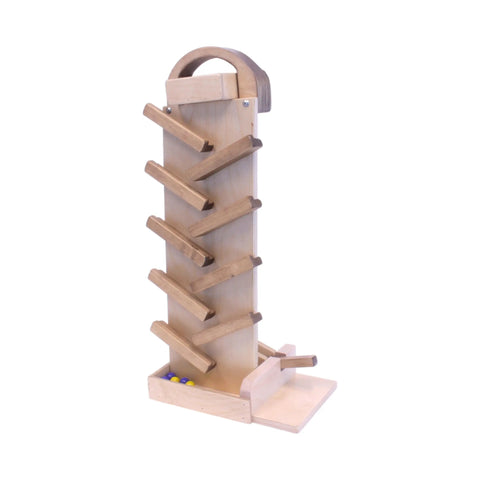 Handcrafted Wooden Marble Launcher Toy 20 Inch – Child Safe Classic Game | Amish Made USA Amish Toy Box  Toy