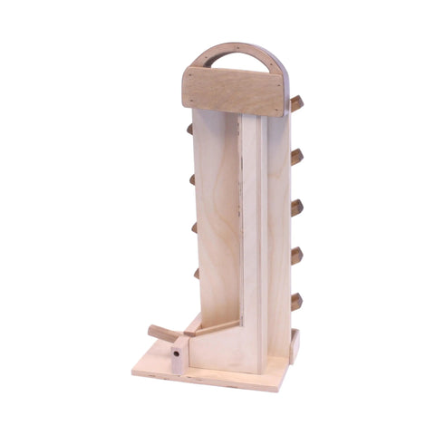 Handcrafted Wooden Marble Launcher Toy 20 Inch – Child Safe Classic Game | Amish Made USA Amish Toy Box  Toy