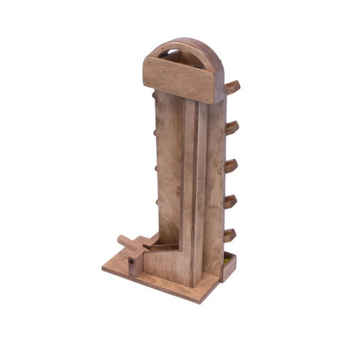 Handcrafted Wooden Marble Launcher Toy 20 Inch – Child Safe Classic Game | Amish Made USA Amish Toy Box  Toy