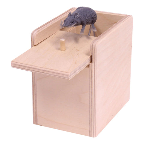 Handcrafted Wooden Prank Mouse Box 4.75 Inch – Lifelike Surprise Toy – Amish-Made Fun | Made in USA Amish Toy Box  Wooden Toys