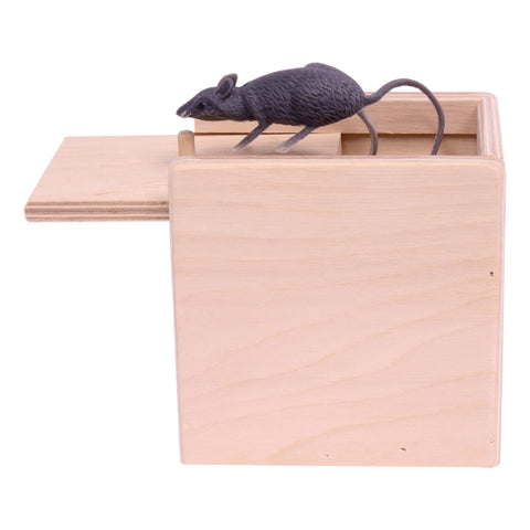 Handcrafted Wooden Prank Mouse Box 4.75 Inch – Lifelike Surprise Toy – Amish-Made Fun | Made in USA Amish Toy Box  Wooden Toys