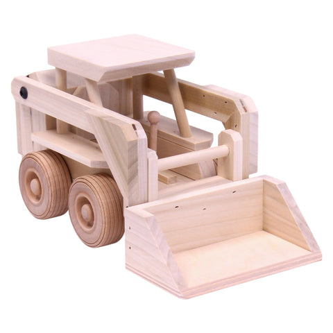 Handcrafted Wooden Skid Steer Toy – Movable Loader Bucket for Kids | Made in USA Amish Craftsmanship Amish Toy Box  Wooden Toys