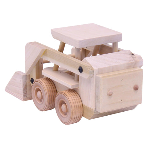 Handcrafted Wooden Skid Steer Toy – Movable Loader Bucket for Kids | Made in USA Amish Craftsmanship Amish Toy Box  Wooden Toys