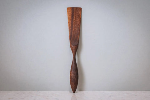 Handcrafted Wooden Spatula 11 Inch – Modern Kitchen Utensil with Ergonomic Design | Made in USA Blanc Creatives  Wood