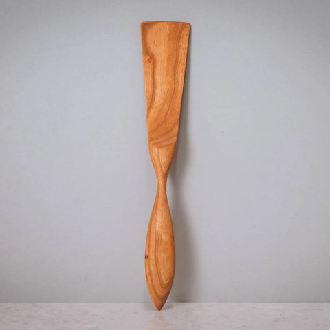 Handcrafted Wooden Spatula 11 Inch – Modern Kitchen Utensil with Ergonomic Design | Made in USA Blanc Creatives  Wood