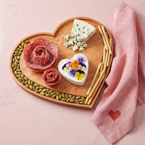 Handcrafted & Heart Shaped Wooden Cheese Board | Charcuterie Board | Made in USA by Words with Boards Words with Boards 