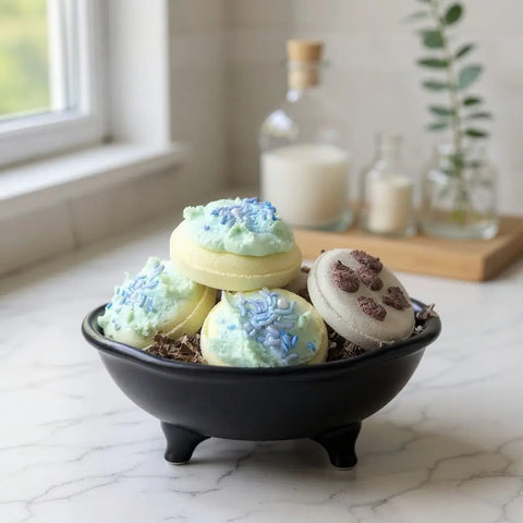Handmade 2 Pack Cookie Scented 3 Inch Bath Bomb Set – Moisturizing Bath Additives | Made in USA Bath Bums  bath bomb
