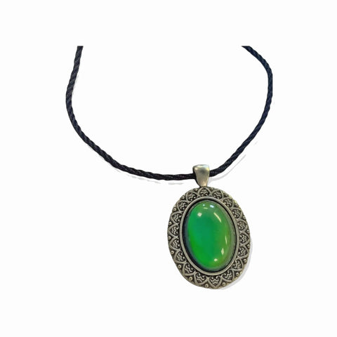 Handmade 20mm Color Changing Mood Bead Necklace – Retro Boho Jewelry Gift | Made in USA Michelle Marie Boutique  Necklace