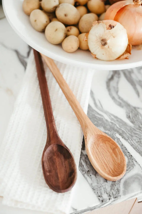 Handmade Amish Wooden Spoon 13-22 Inch Slotted Utensil – Walnut Cherry Maple | Made in USA Millstream Home  Kitchen + Dining