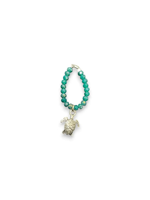 Handmade Beaded Stretch Ring with Star Charm – Adjustable Gemstone Jewelry | Made in USA by Michelle Marie Boutique Michelle Marie Boutique  Ring