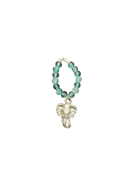 Handmade Beaded Stretch Ring with Star Charm – Adjustable Gemstone Jewelry | Made in USA by Michelle Marie Boutique Michelle Marie Boutique  Ring