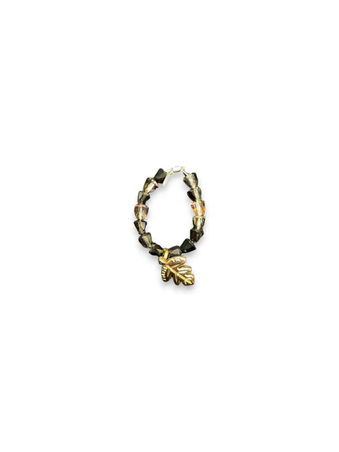 Handmade Beaded Stretch Ring with Star Charm – Adjustable Gemstone Jewelry | Made in USA by Michelle Marie Boutique Michelle Marie Boutique  Ring