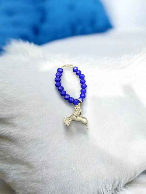 Handmade Beaded Stretch Ring with Star Charm – Adjustable Gemstone Jewelry | Made in USA by Michelle Marie Boutique Michelle Marie Boutique  Ring