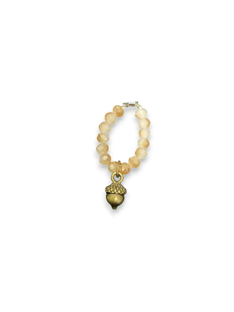 Handmade Beaded Stretch Ring with Star Charm – Adjustable Gemstone Jewelry | Made in USA by Michelle Marie Boutique Michelle Marie Boutique  Ring
