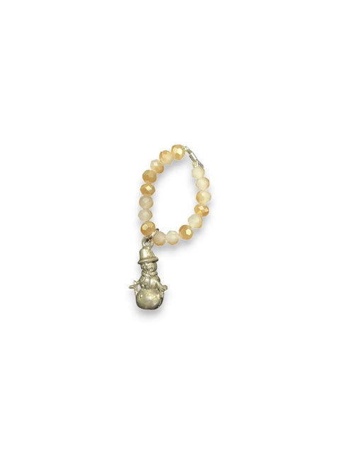 Handmade Beaded Stretch Ring with Star Charm – Adjustable Gemstone Jewelry | Made in USA by Michelle Marie Boutique Michelle Marie Boutique  Ring