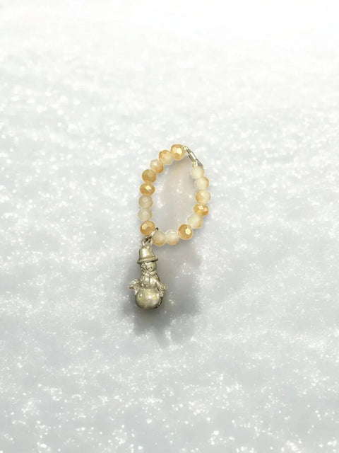 Handmade Beaded Stretch Ring with Star Charm – Adjustable Gemstone Jewelry | Made in USA by Michelle Marie Boutique Michelle Marie Boutique  Ring