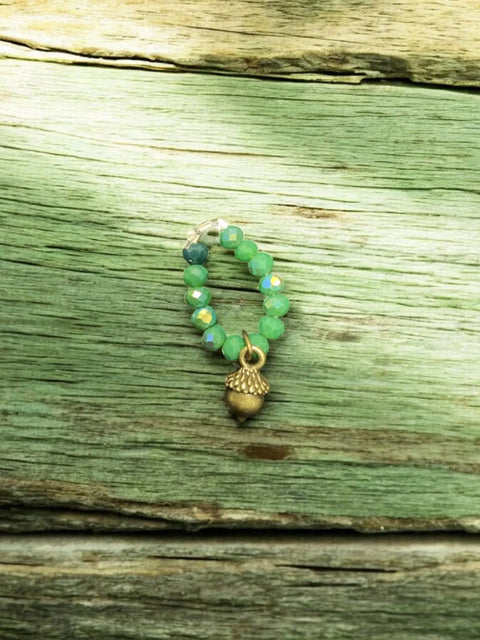 Handmade Beaded Stretch Ring with Star Charm – Adjustable Gemstone Jewelry | Made in USA by Michelle Marie Boutique Michelle Marie Boutique  Ring