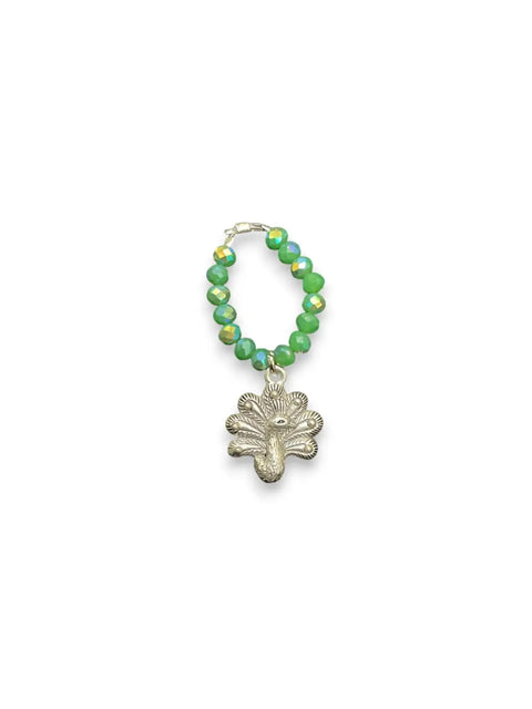Handmade Beaded Stretch Ring with Star Charm – Adjustable Gemstone Jewelry | Made in USA by Michelle Marie Boutique Michelle Marie Boutique  Ring