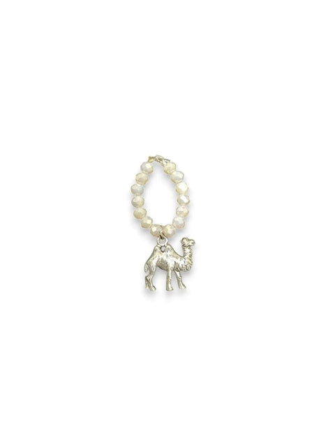 Handmade Beaded Stretch Ring with Star Charm – Adjustable Gemstone Jewelry | Made in USA by Michelle Marie Boutique Michelle Marie Boutique  Ring