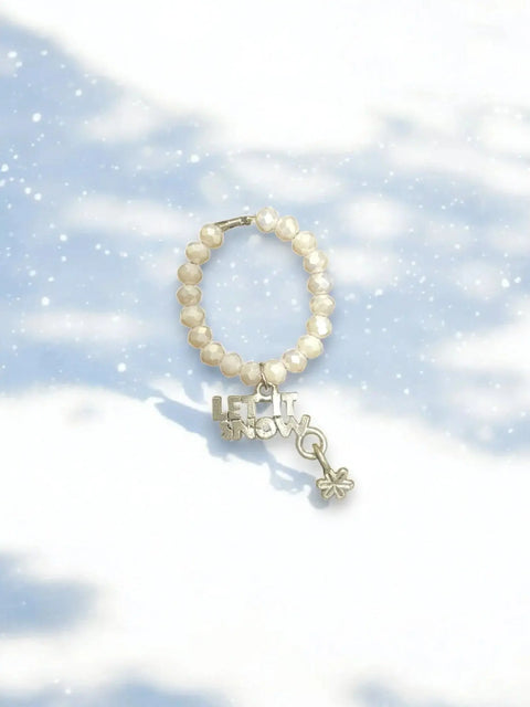 Handmade Beaded Stretch Ring with Star Charm – Adjustable Gemstone Jewelry | Made in USA by Michelle Marie Boutique Michelle Marie Boutique  Ring