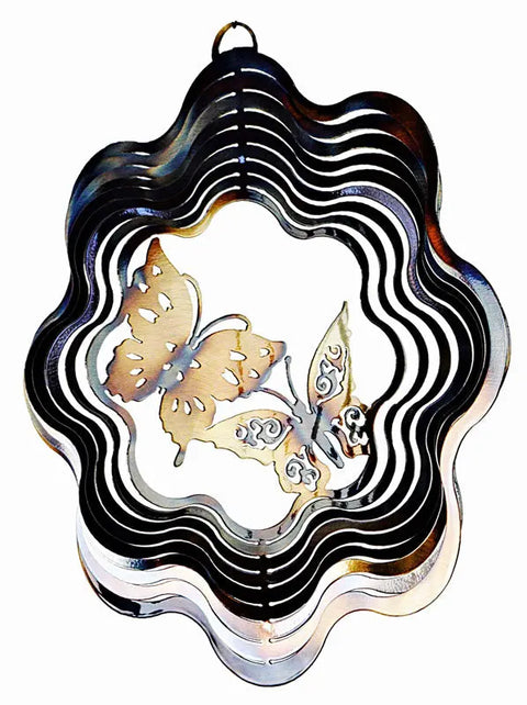 Handmade Butterfly Wind Spinner – Captivating Outdoor Garden Decor | Made in USA Knights Home Decor  item