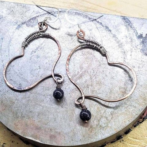 Handmade Copper Butterfly Wing Earrings – Child Abuse Survivor Jewelry | Made in USA Alexa Martha Designs  Earrings